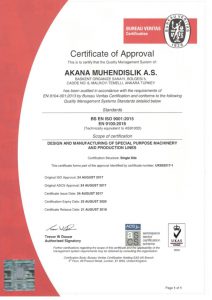 Special Purpose Machine Production Approval