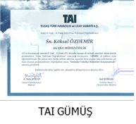 TAI Silver Subcontractor Certificate